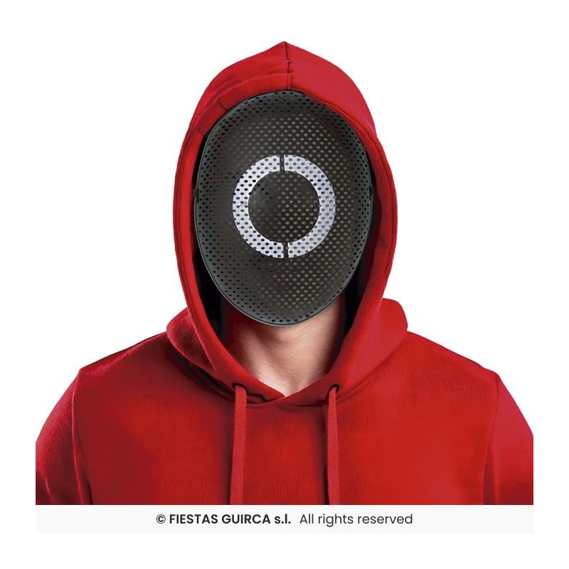 Máscara Negra Jugador Círculo PVC