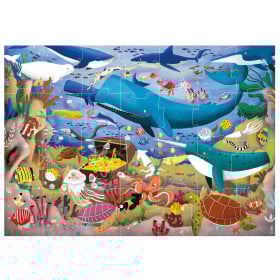Puzzle Animales Bajo El Mar 28 Pz Maxi De Educa 2