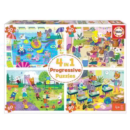 Día En La Escuela 20-40-60-80 De Educa