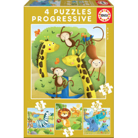 Puzzle Progresivo Animales Salvajes