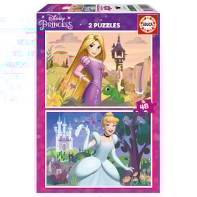 Puzzle Disney Princesas 2x48
