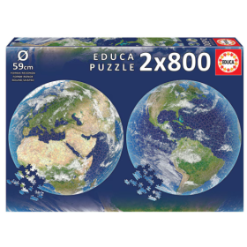 2x800 Planeta Tierra Round Puz