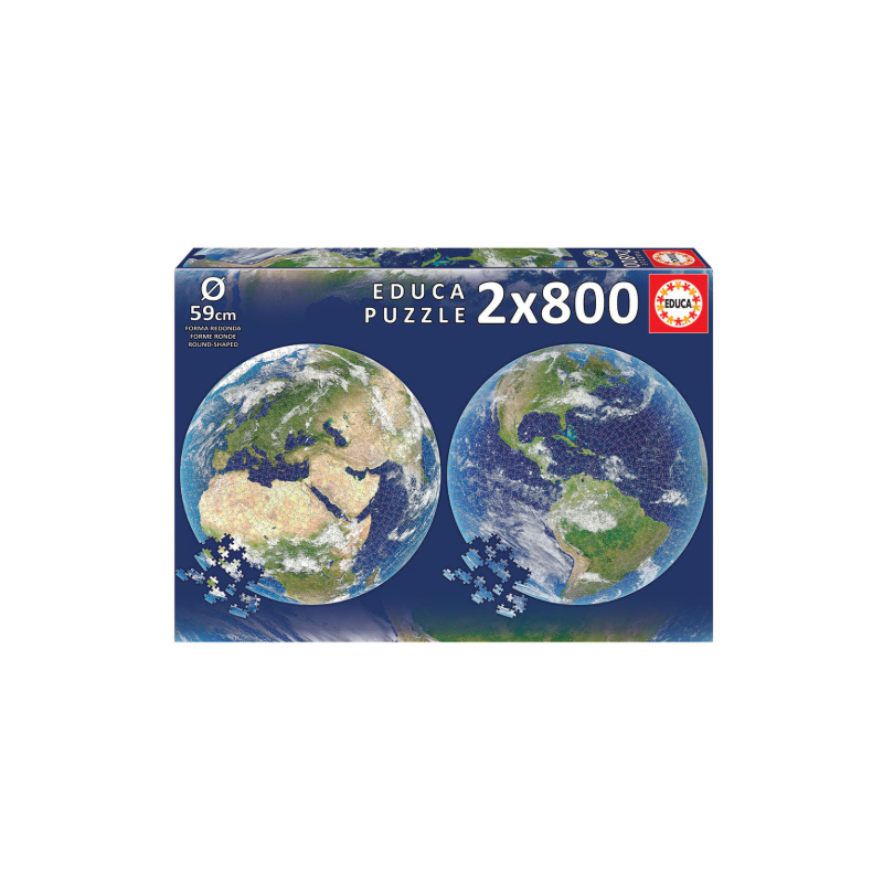 2x800 Planeta Tierra Round Puz