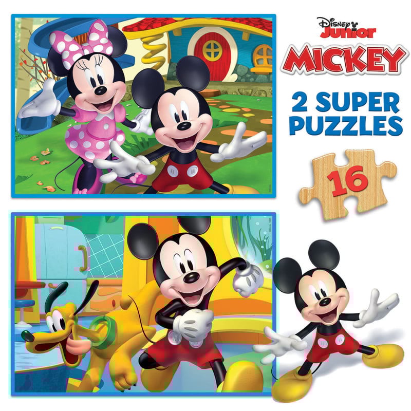 Puzzle Mickey & Minnie 2x16 Pzs