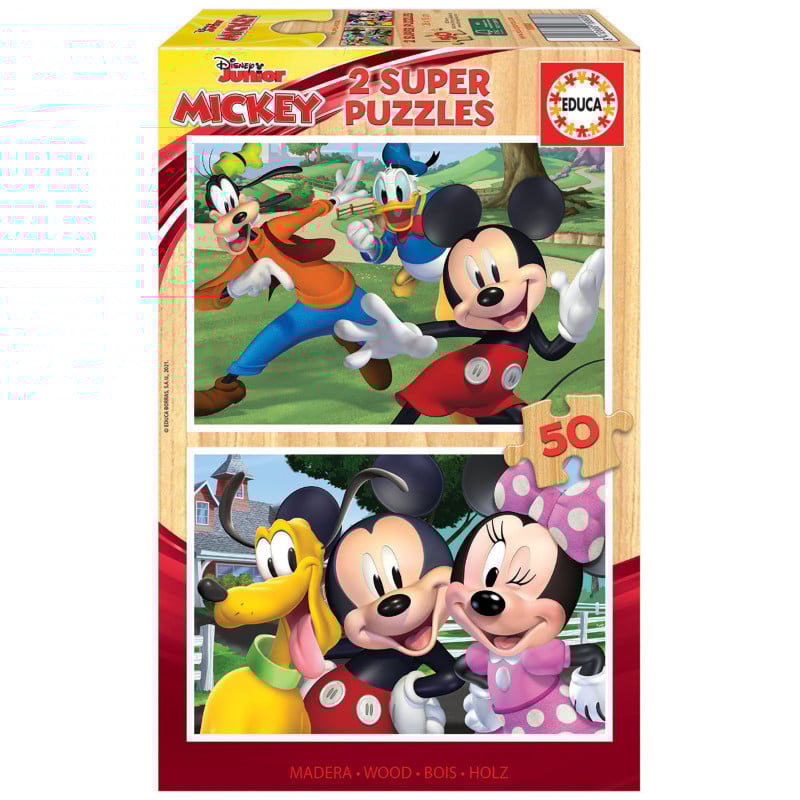 Puzzle Mickey & Friends 2x50 Pzs De Educa