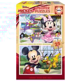 Puzzle Mickey & Friends 2x25 Pzs De Educa