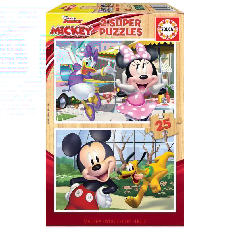 Puzzle Mickey & Friends 2x25 Pzs De Educa
