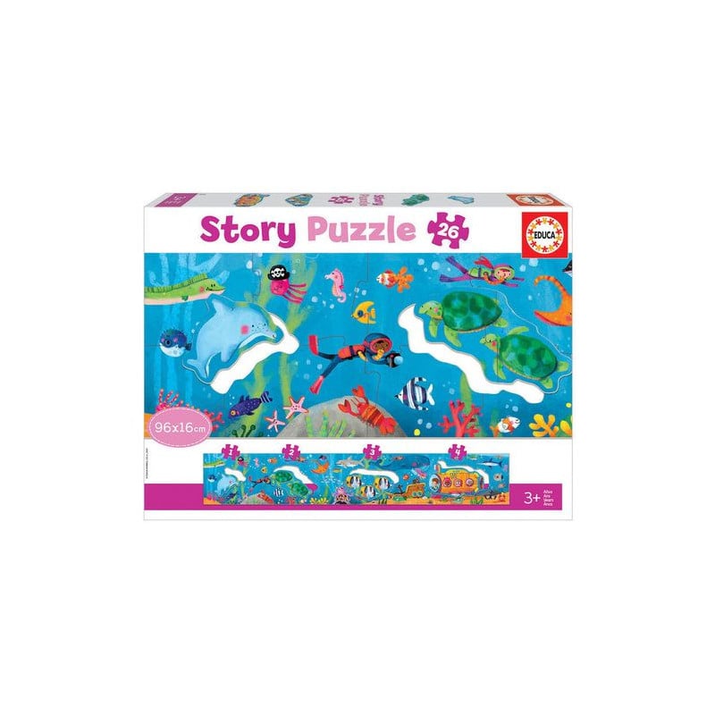 Puzzle Mundo Submarino Story 26 Pzs De Educa
