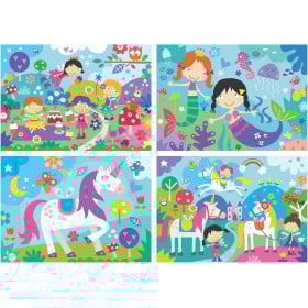 Puzzle Mundo De Fantasía 4 En 1 De Educa 2