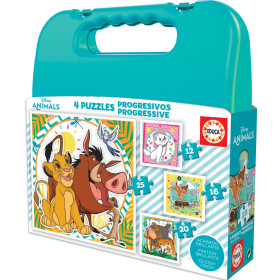 4 Puzzles Progresivos Disney Animales