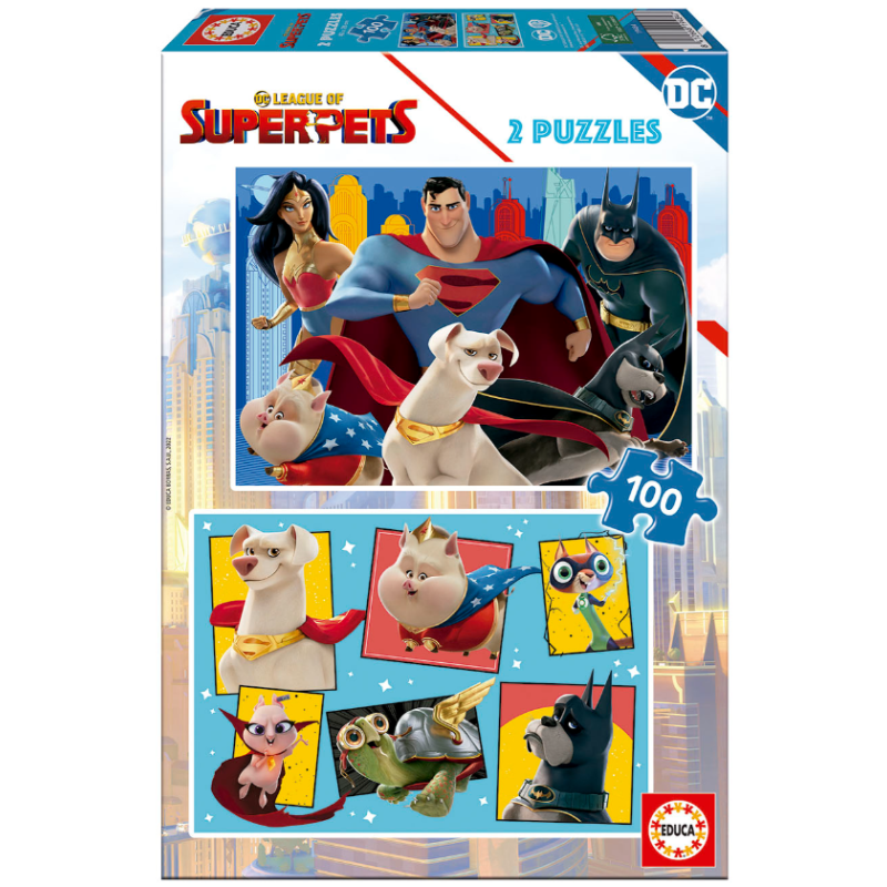 Puzzle 2X100 Dc League Of Super-Pets