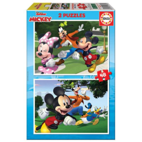 Puzzle 2X48 Mickey&Friends