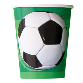 Vasos Papel Futbol 3D 8 Unidades