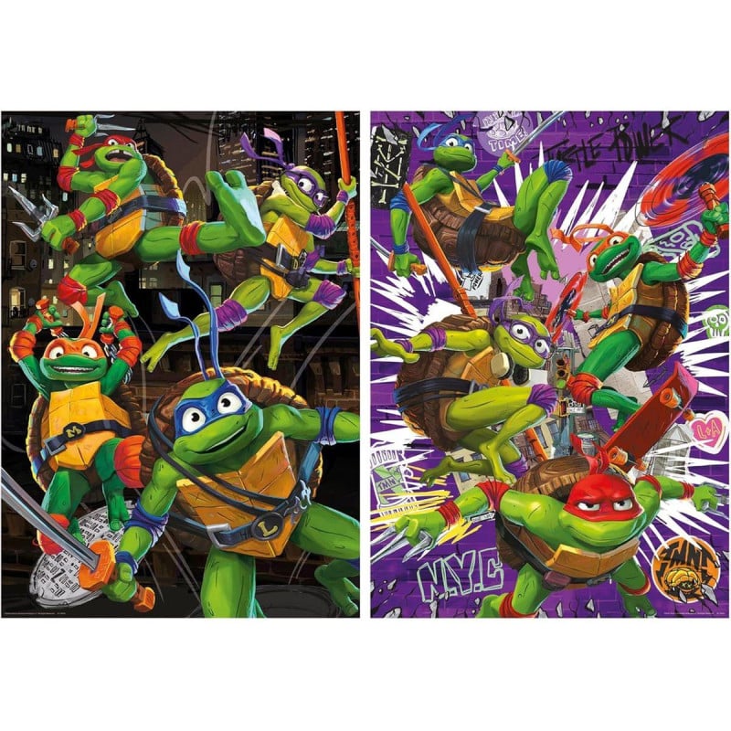 Puzzle Tortugas Ninja 2x500 Pzs
