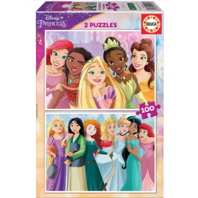 Puzzle 2x100 Disney Princess