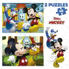 Puzzle Mickey Mouse Fun House 2x48 Pzs De Educa 2