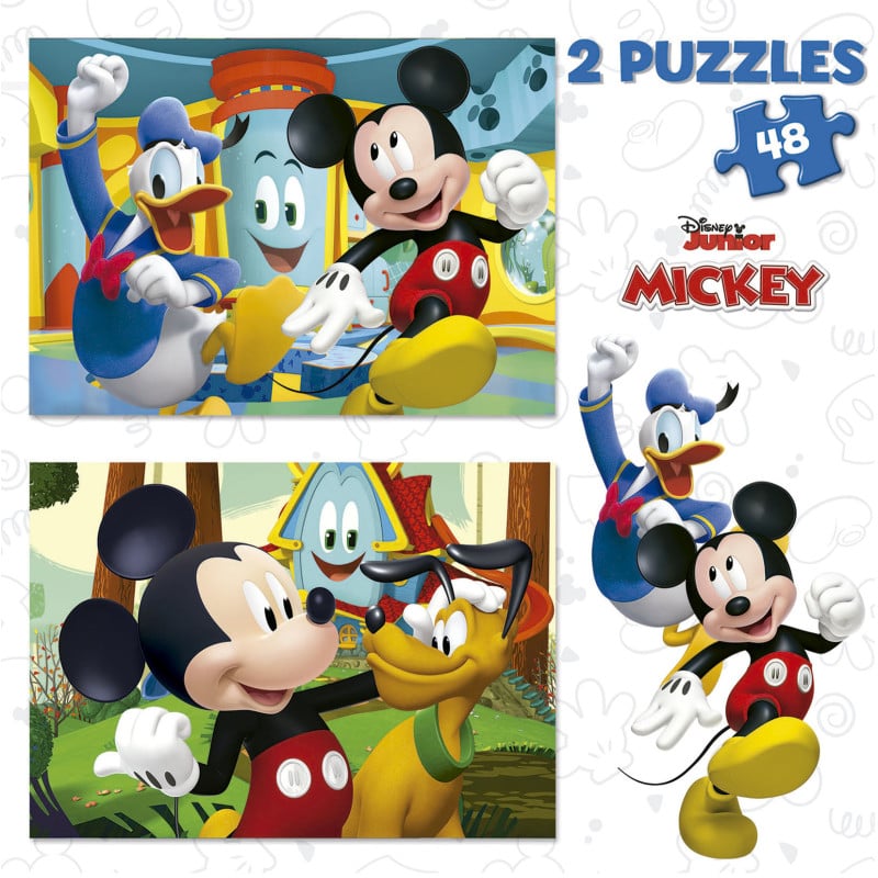 Puzzle Mickey Mouse Fun House 2x48 Pzs