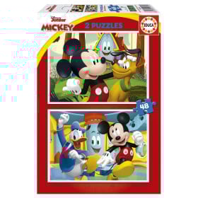 Puzzle Mickey Mouse Fun House 2x48 Pzs