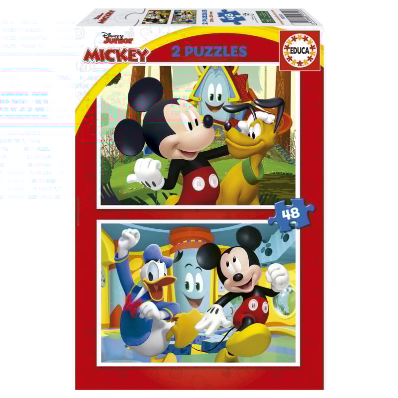 Puzzle Mickey Mouse Fun House 2x48 Pzs De Educa