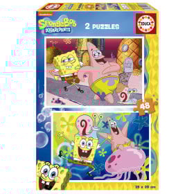 Puzzle Bob Esponja 2x48 Pzs