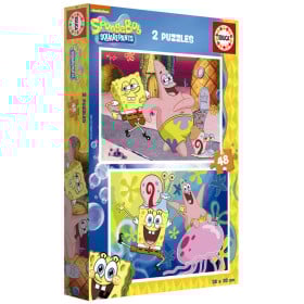 Puzzle Bob Esponja 2x48 Pzs De Educa 2