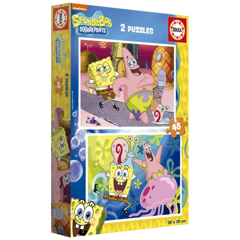 Puzzle Bob Esponja 2x48 Pzs