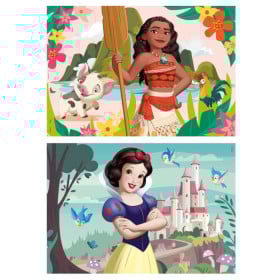 Puzzle Princesas Disney (Blancanieves y Vaiana) 2x50 Pzs De Educa 2