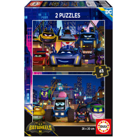 Puzzle Batwheels 2x48 Pzs De Educa