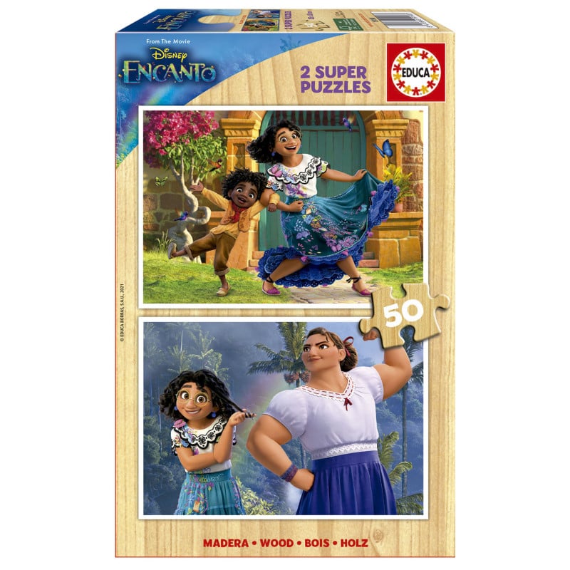 Puzzle Encanto De Disney 2x500 Pzs Madera De Educa