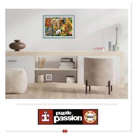 Puzzle 500 Collage Animales Salvajes