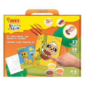 Kit Pintar Con Arena De Colores Animales