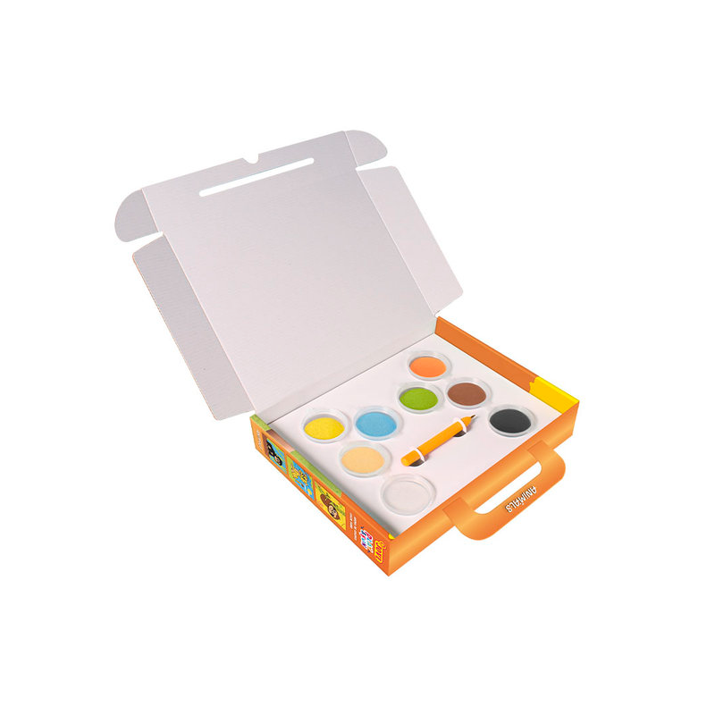 Kit Pintar Con Arena De Colores Animales