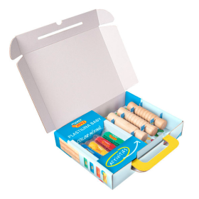 Kit Plastilina Baby Con Rodillos Madera 2