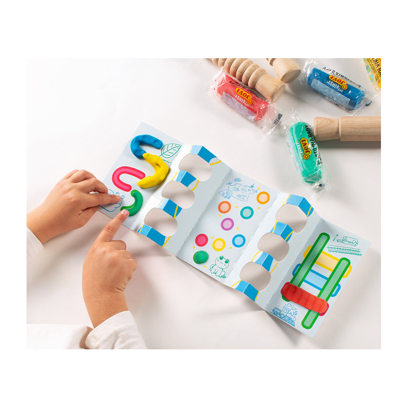Kit Plastilina Baby Con Rodillos Madera