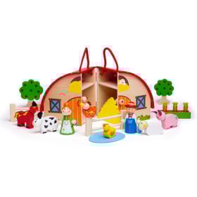 Mini Playset Granja De Madera De Bigjigs Toys