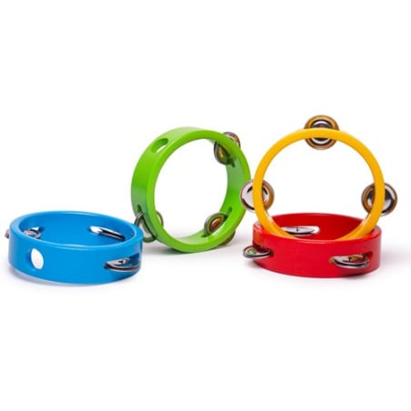 Mini Pandereta Colores Surtidos De Bigjigs Toys