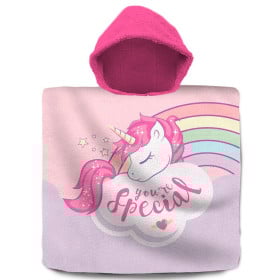 Poncho Algodón Unicornio De Kids EurosWan