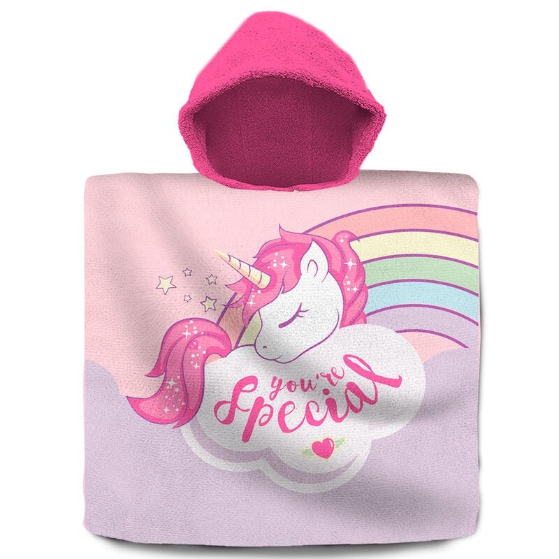 Poncho Algodón Unicornio De Kids EurosWan