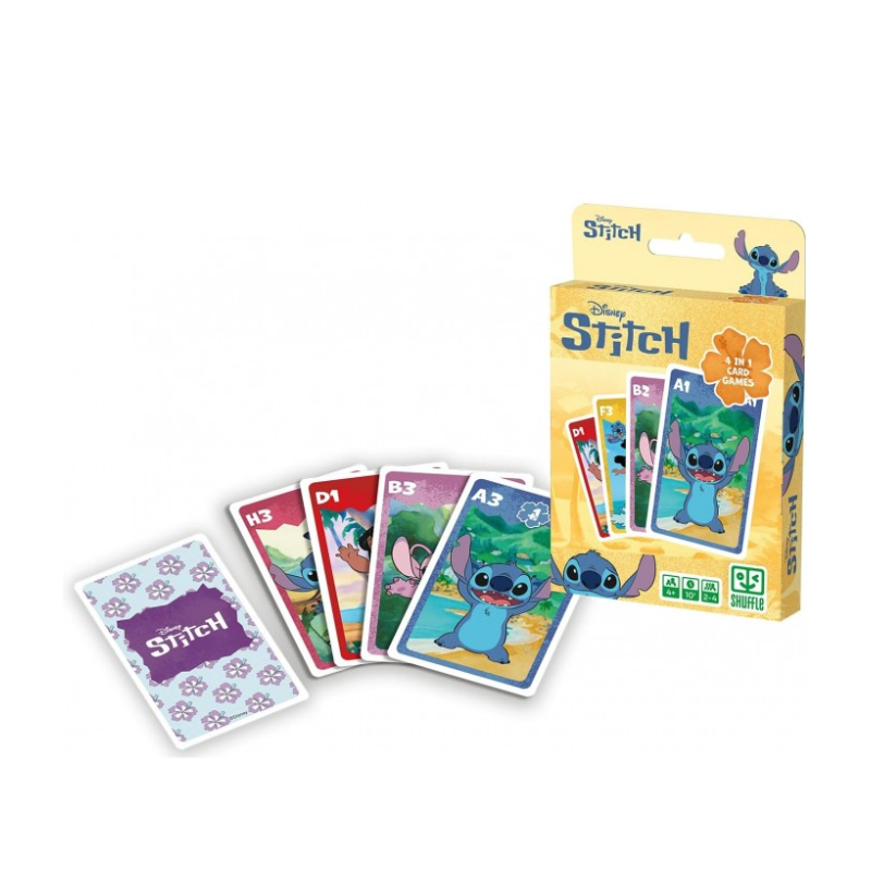 Stitch Juego De Cartas 4 En 1 Shuffle