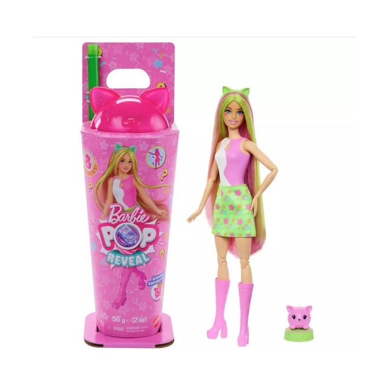 Barbie Pop Reveal Fiesta De Animales Gatito De Mattel