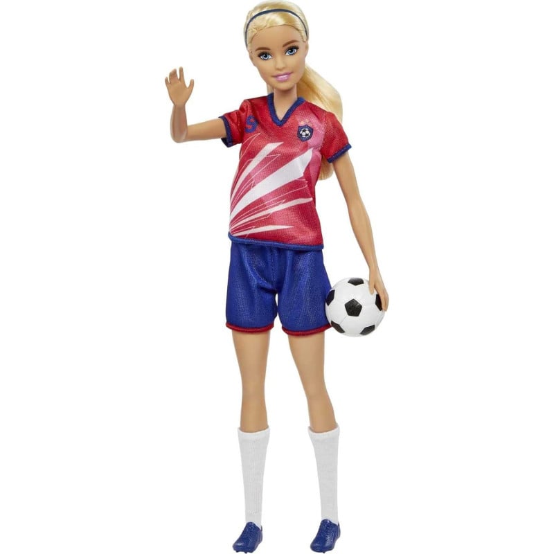 Barbie Futbolista Camiseta Roja