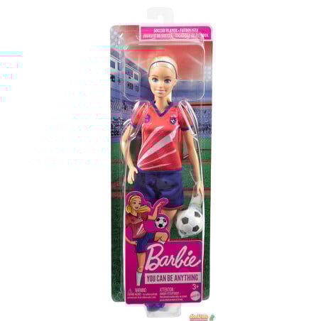 Barbie Futbolista Camiseta Roja