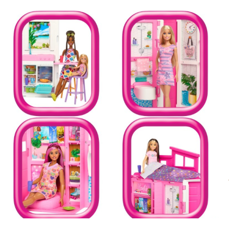 Casa De Muñecas Barbie Con Apartamento