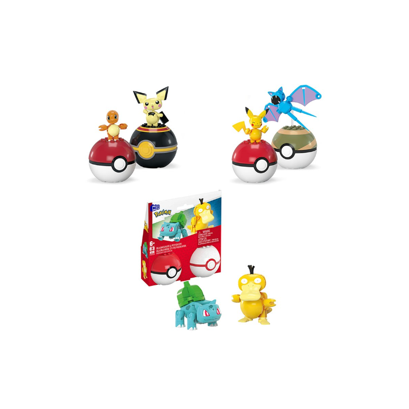 Mega Construx Pack 2 Pokeballs Surtido De Mattel