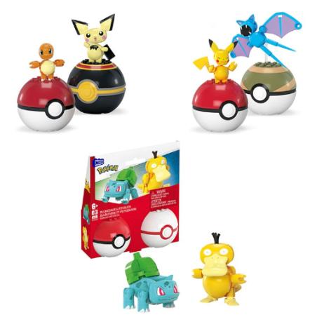 Mega Construx Pack 2 Pokeballs Surtido De Mattel