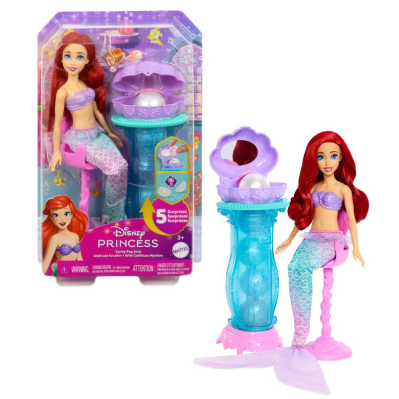 Princesa Ariel Con Tocador Desplegable