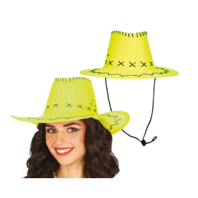 Sombrero Vaquero Verde Adulto Piel