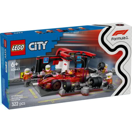 LEGO City Parada en Boxes de F1y Equipo de Mecánicos