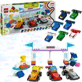 LEGO Duplo Coches de Carreras y Pilotos del Equipo