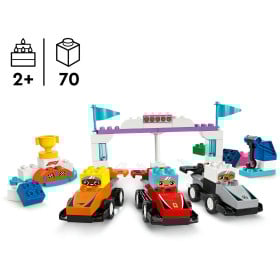 LEGO Duplo Coches de Carreras y Pilotos del Equipo 2